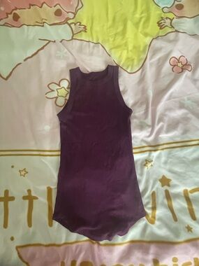 a new day Plum Ribbed tank top